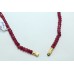 Beautiful single 1 Line Natural red onyx Beads Stones NECKLACE 16.4 inch